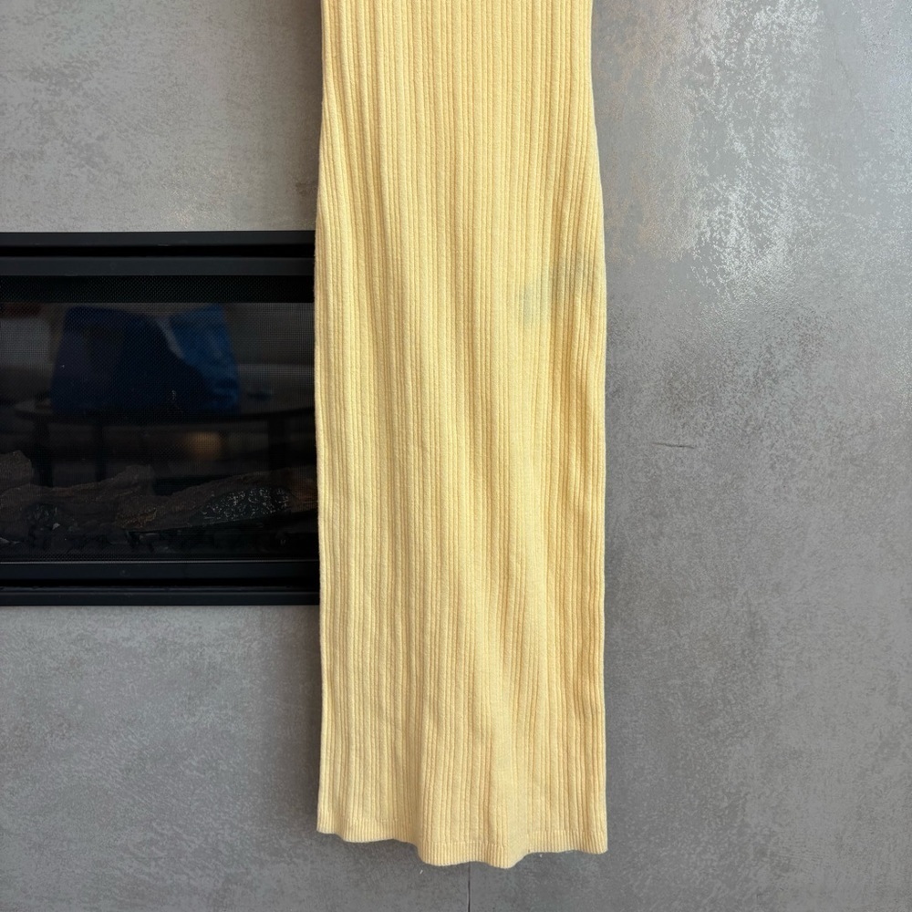 7 for All Mankind Yellow Knit Set, Size S - Picture 12 of 15
